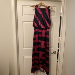 NIC+ZOE Limited Edition Navy and Pink Graphic Dress